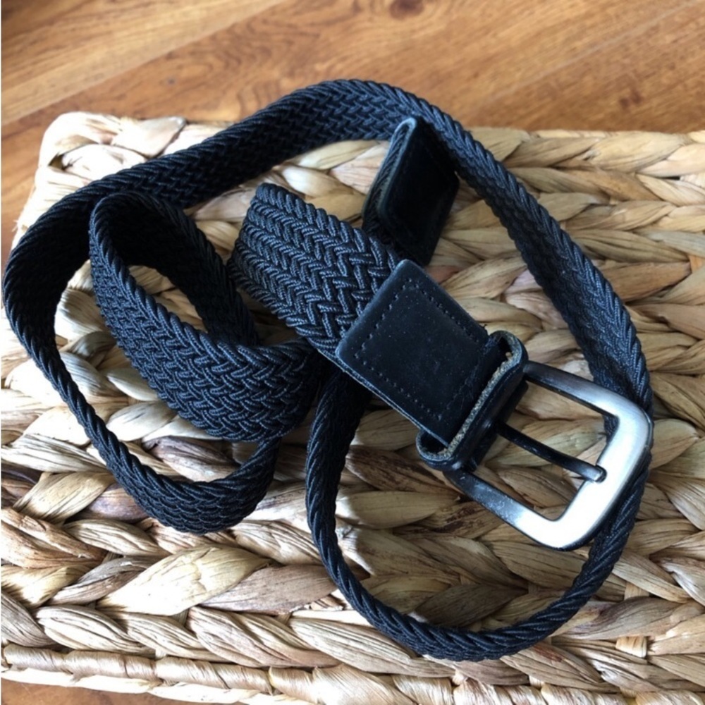 Black nylon breaded belt
